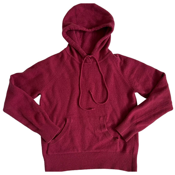 Banana Republic Sweaters - Banana Republic Angora Wool Blend Hooded Sweater Red M